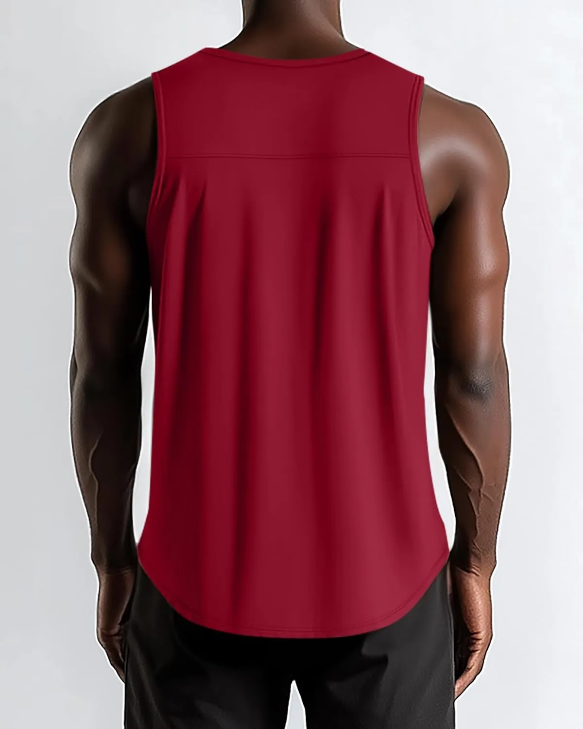 3 Pack Big and Tall Cotton Men's Tank Tops Plus Size Workout Sleeveless Tee Shirts Crew Neck Muscle Shirts L-5XL