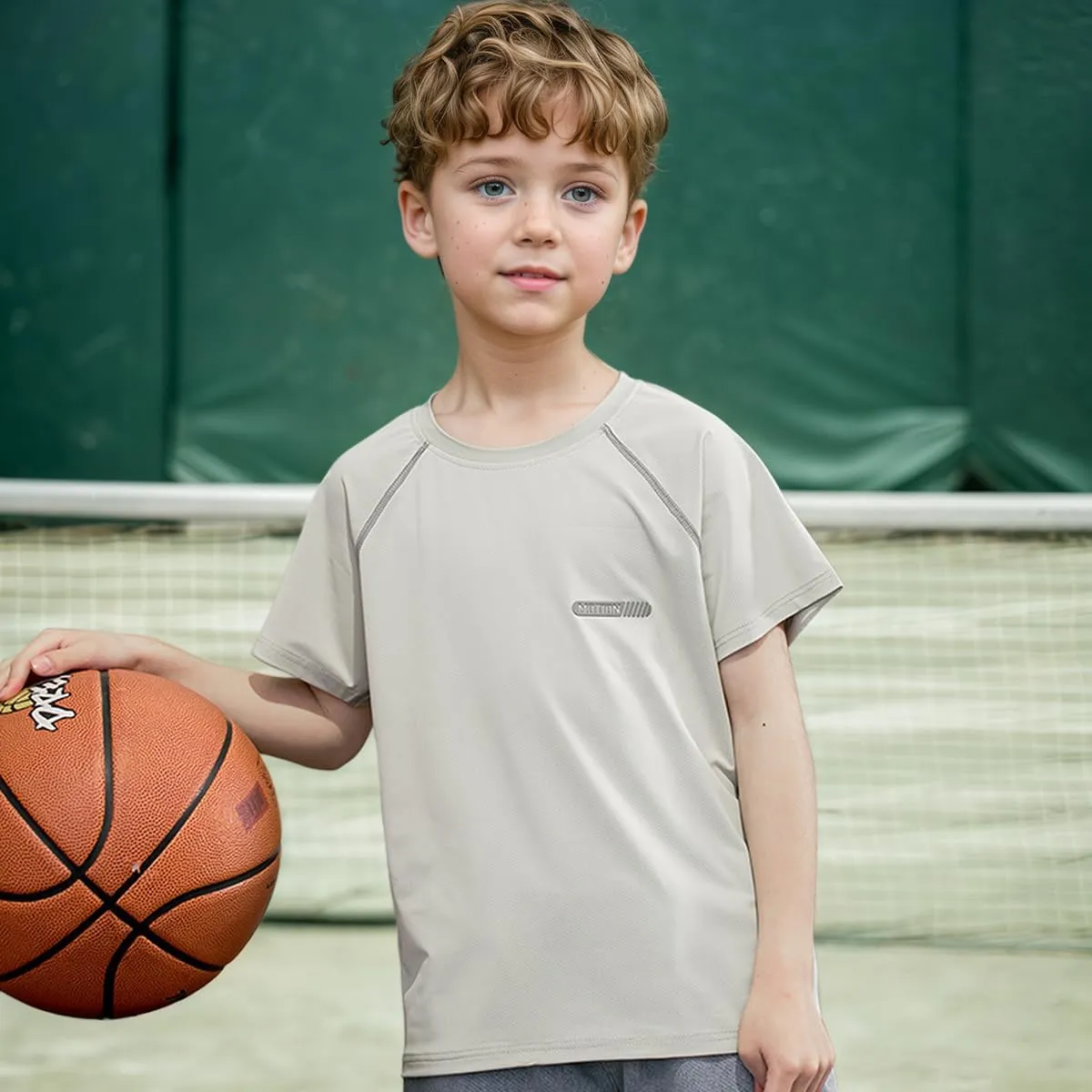 3 Pack Boys Quick-Dry Mesh Athletic Shirts Workout Short Sleeve Tees Youth Boy Lightweight Gym T-Shirts Clothes 3-12Y