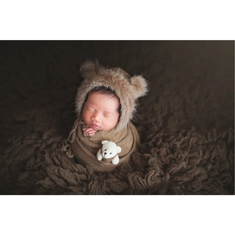 3pcs/set Newborn Photography Knitted Wraps