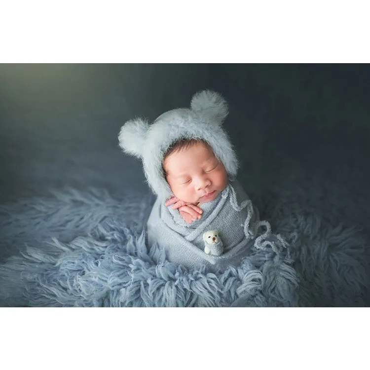 3pcs/set Newborn Photography Knitted Wraps