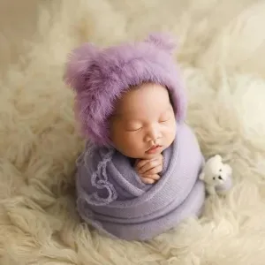 3pcs/set Newborn Photography Knitted Wraps