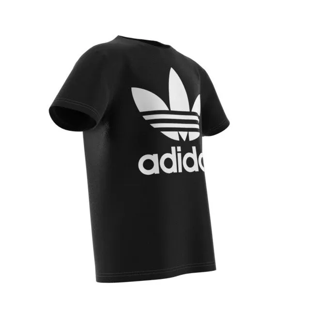 Adidas Kids&#39; Originals Trefoil T-Shirts Black DV2905