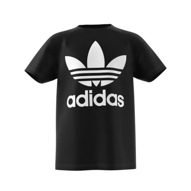 Adidas Kids&#39; Originals Trefoil T-Shirts Black DV2905