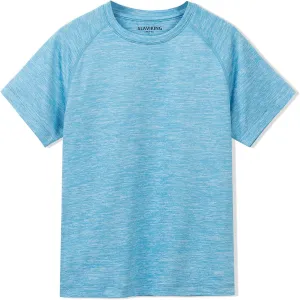 ALAVIKING Workout Shirts for Men Quick Dry Running Gym Athletic T Shirts Moisture Wicking Short Sleeve Fitness Crew Neck