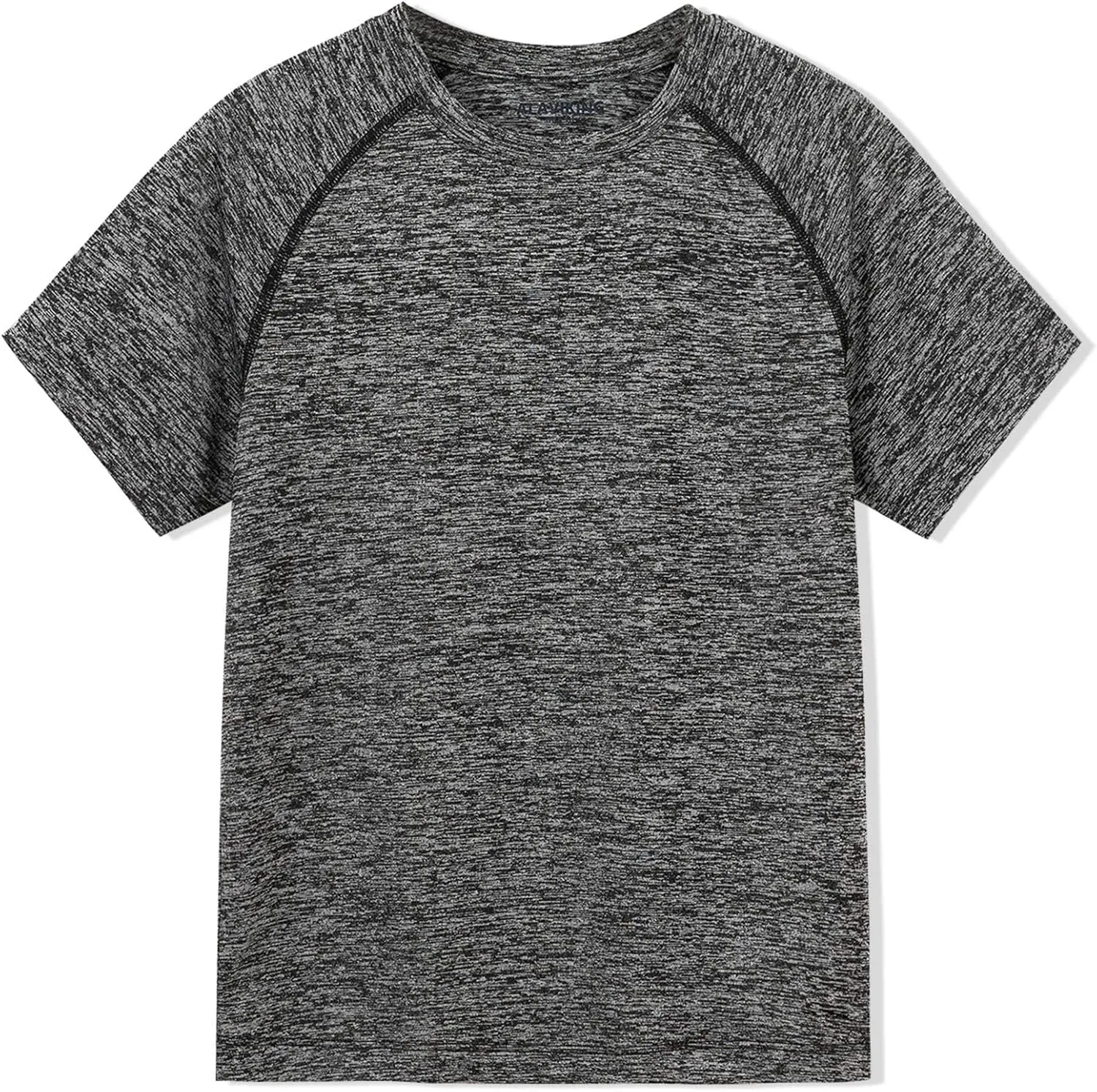 ALAVIKING Workout Shirts for Men Quick Dry Running Gym Athletic T Shirts Moisture Wicking Short Sleeve Fitness Crew Neck