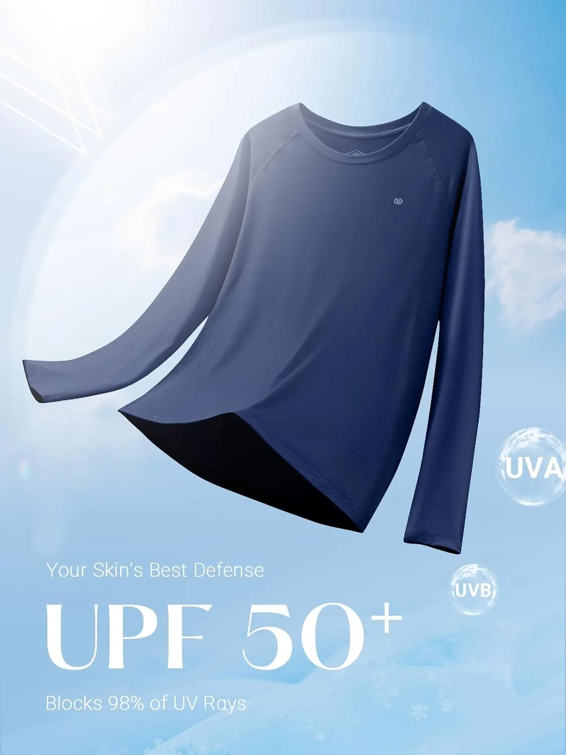 ALLZERO Rash Guard for Women UPF 50  Long Sleeve Sun Shirts Quick Dry SPF Shirts for Workout Hiking Fishing