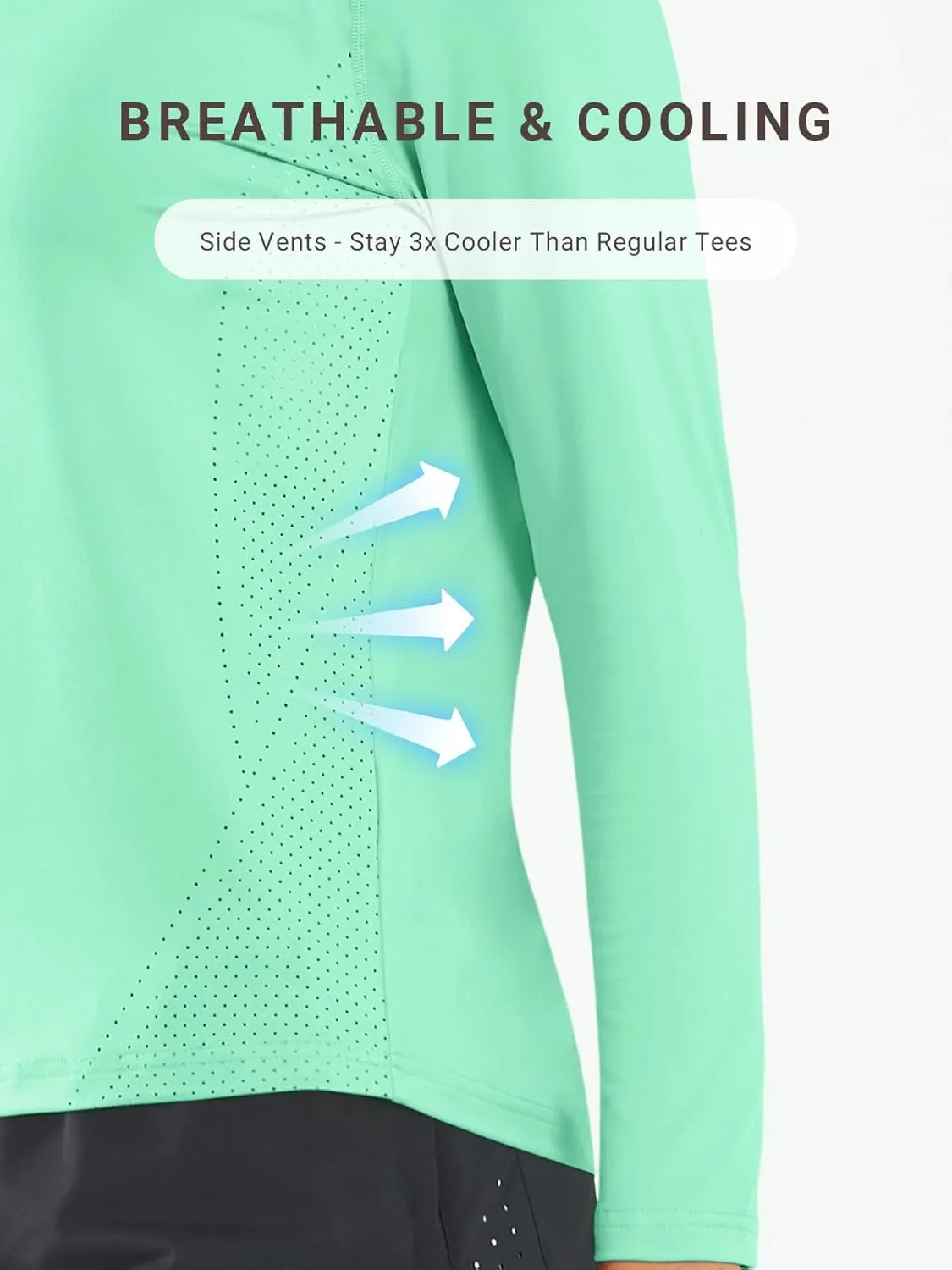 ALLZERO Rash Guard for Women UPF 50  Long Sleeve Sun Shirts Quick Dry SPF Shirts for Workout Hiking Fishing