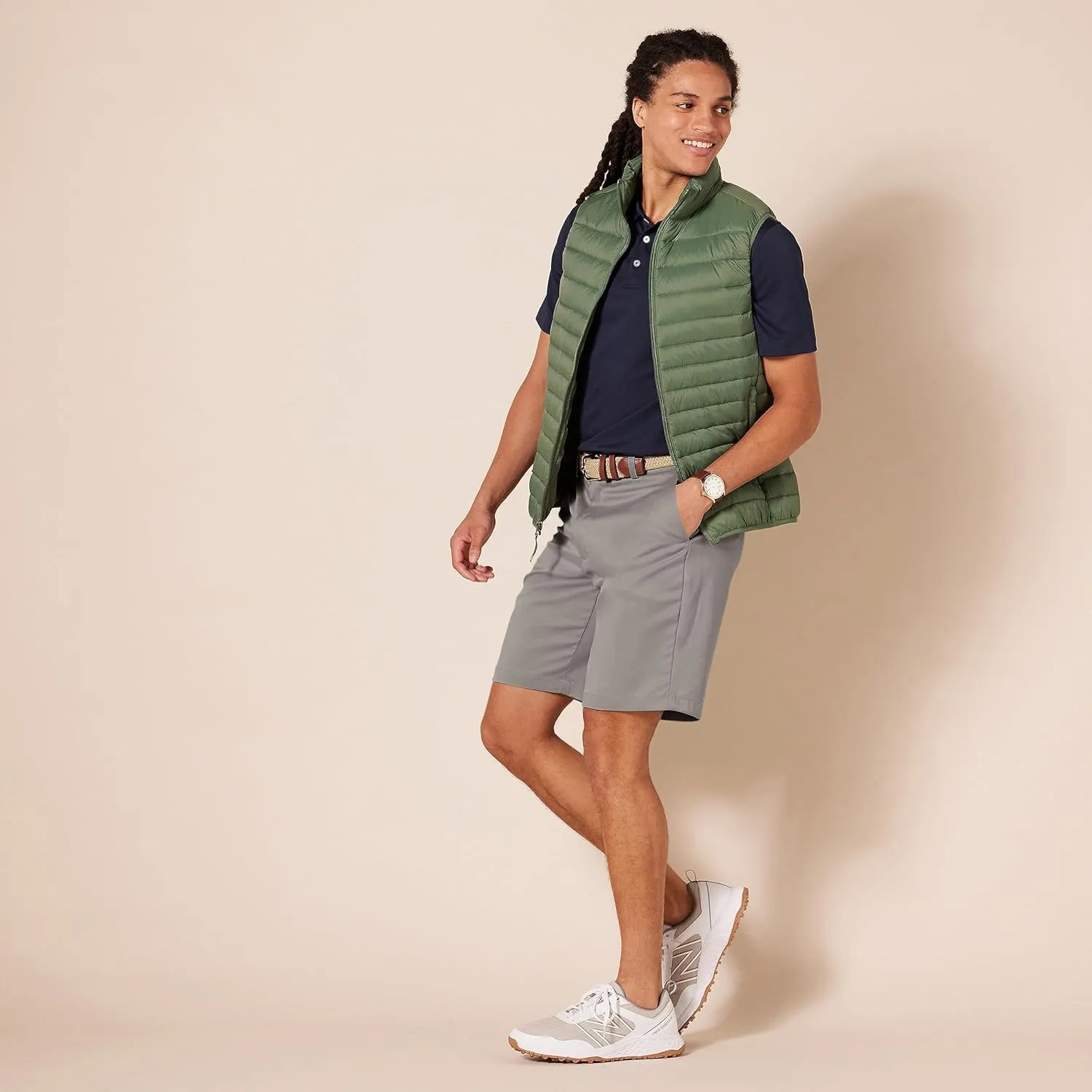 Amazon Essentials Men's Classic-Fit Stretch Golf Short (Available in Big & Tall)