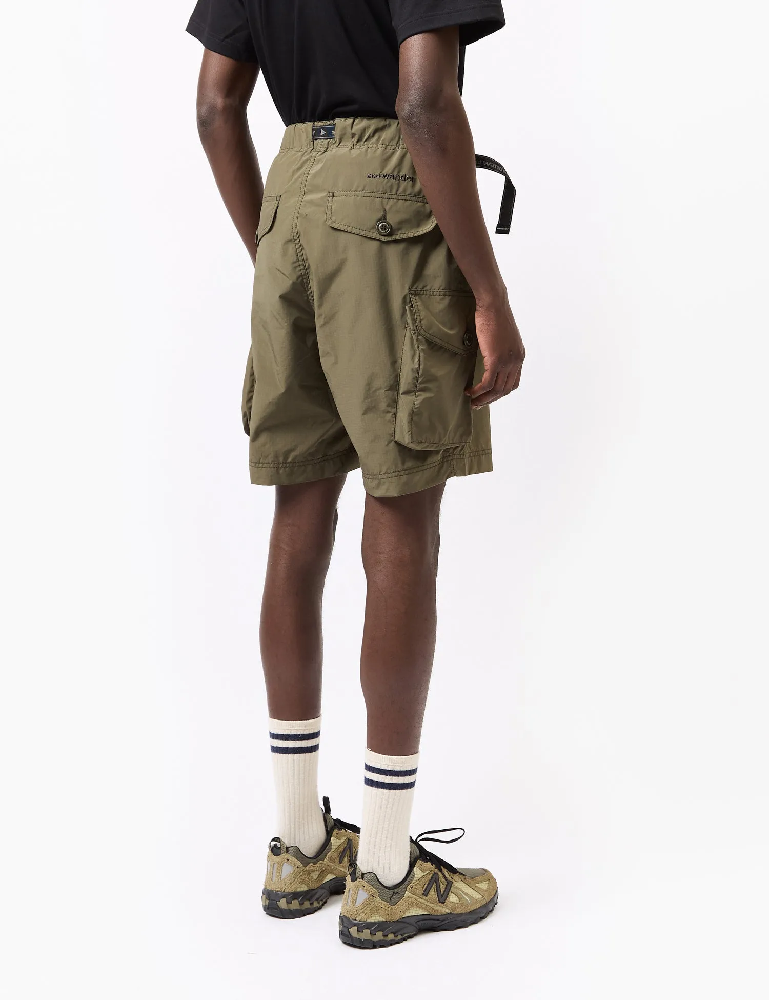 and Wander Oversized Cargo Shorts - Khaki