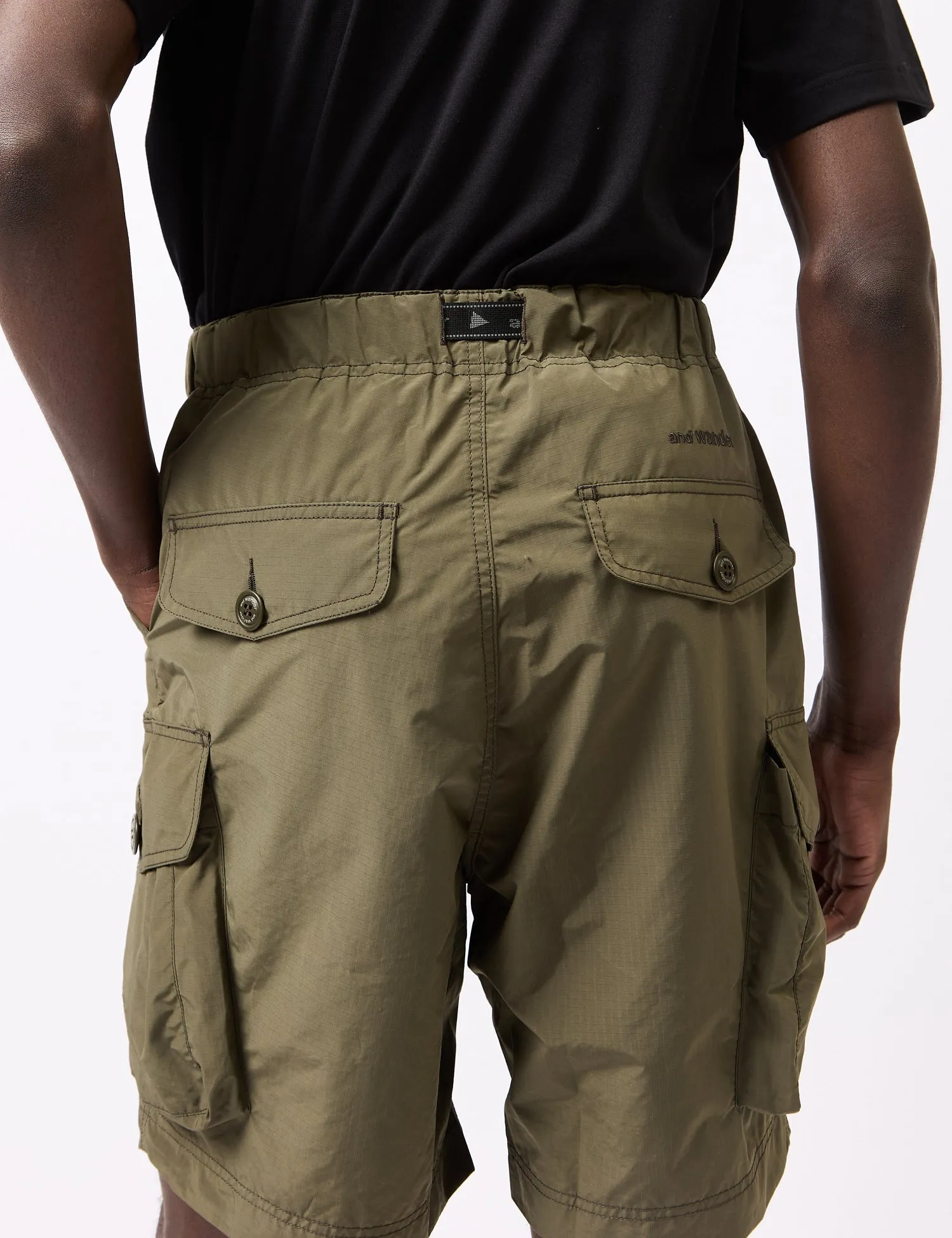 and Wander Oversized Cargo Shorts - Khaki