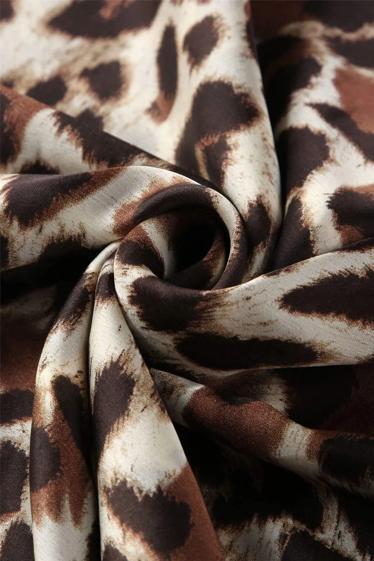 Animal Leopard Print Silk Scarf - various colours