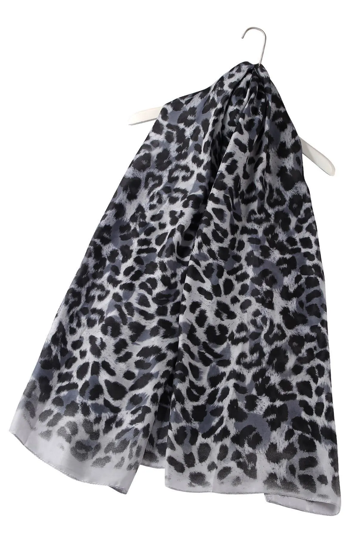 Animal Leopard Print Silk Scarf - various colours