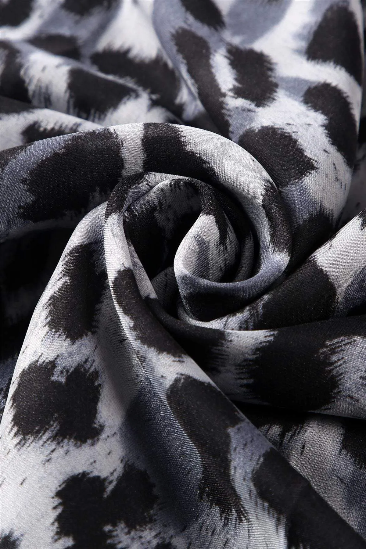 Animal Leopard Print Silk Scarf - various colours