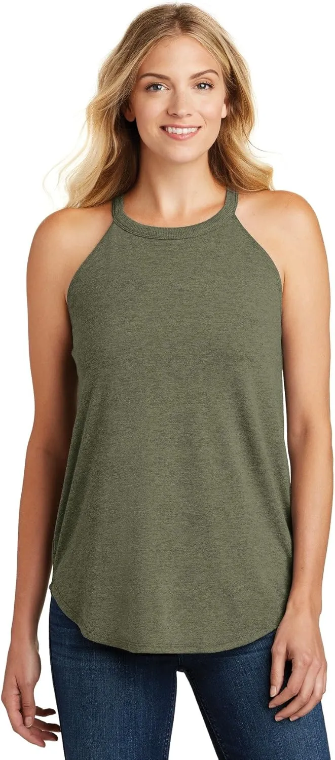 Apparel Globe Womens Perfect Tri-Rocker Tank Top 4.5-Ounce, 32 Singles 2X1 Rib Knit Neck Curved Hem Tear-Away Label Camisole