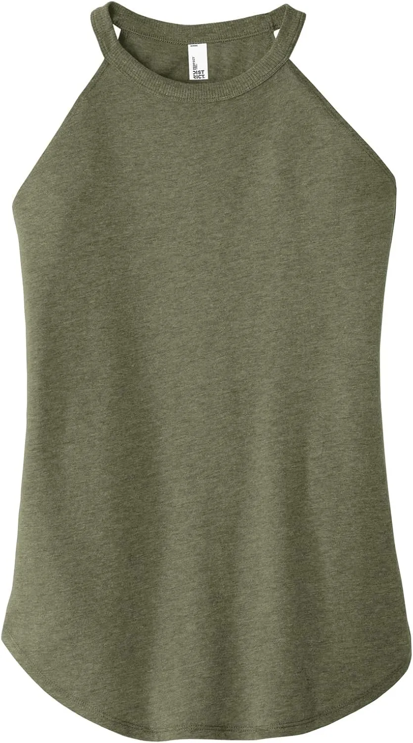 Apparel Globe Womens Perfect Tri-Rocker Tank Top 4.5-Ounce, 32 Singles 2X1 Rib Knit Neck Curved Hem Tear-Away Label Camisole