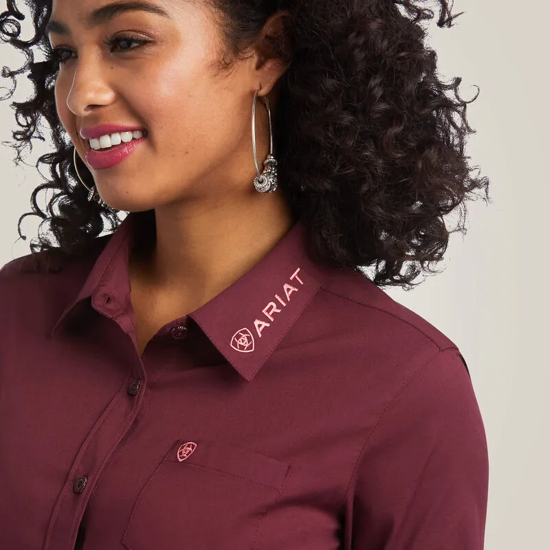Ariat Ladies Wrinkle Resist Team Kirby Stretch Shirt Style 10039458