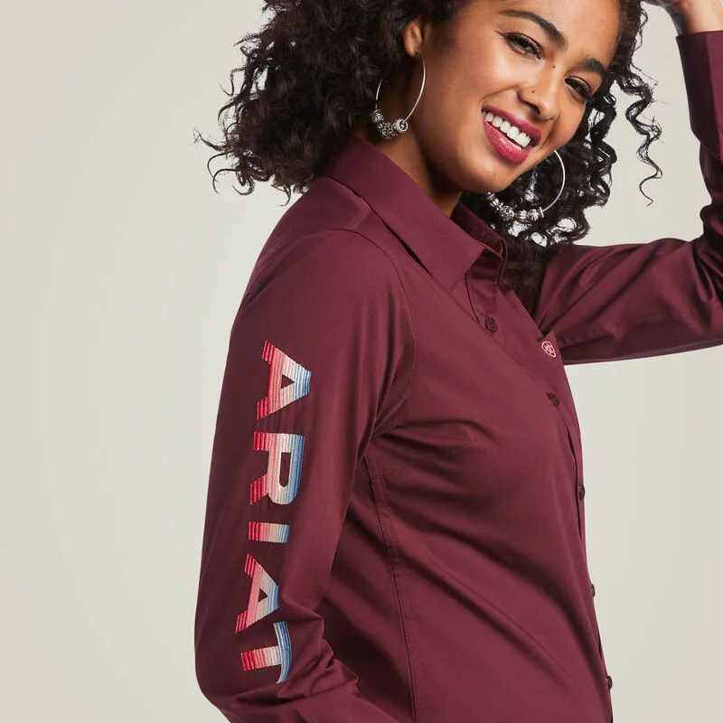 Ariat Ladies Wrinkle Resist Team Kirby Stretch Shirt Style 10039458