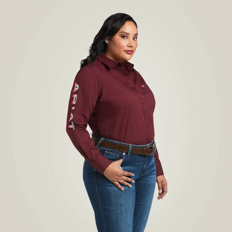 Ariat Ladies Wrinkle Resist Team Kirby Stretch Shirt Style 10039458