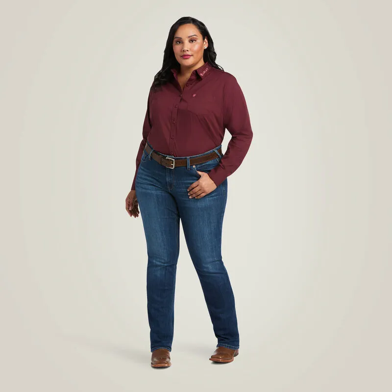 Ariat Ladies Wrinkle Resist Team Kirby Stretch Shirt Style 10039458