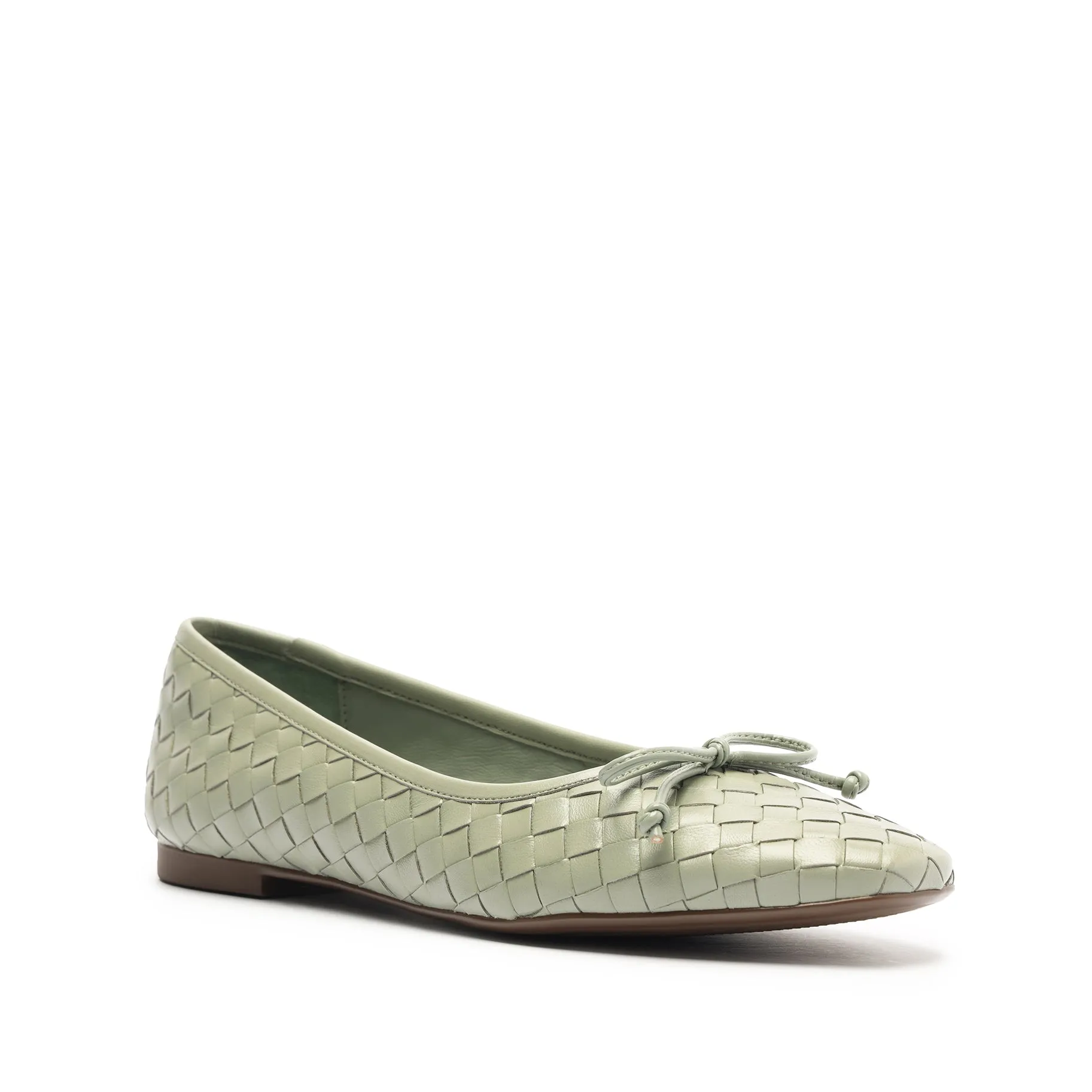 Arissa Woven Leather Flat