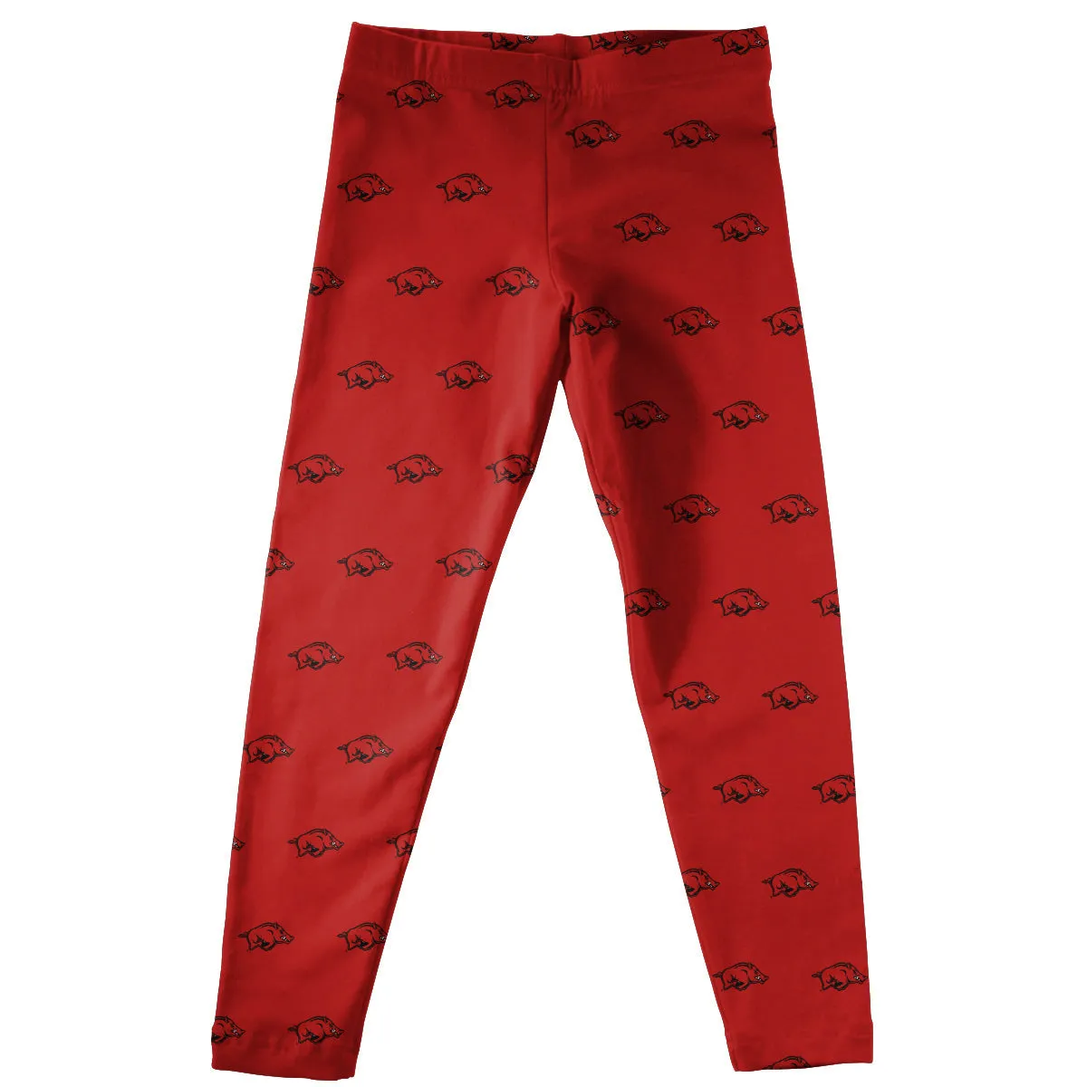 Arkansas Print Red Girls Leggings