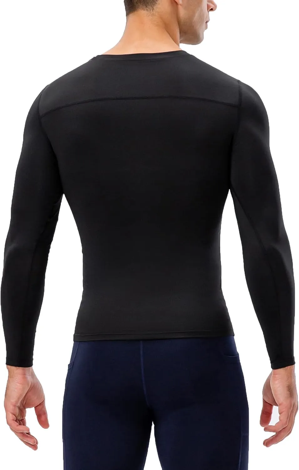 Athletic Compression Shirt Cool Dry Compression Shirts for Men Long Sleeve Baselayer Tops Running Workout T Shirts Gym Top