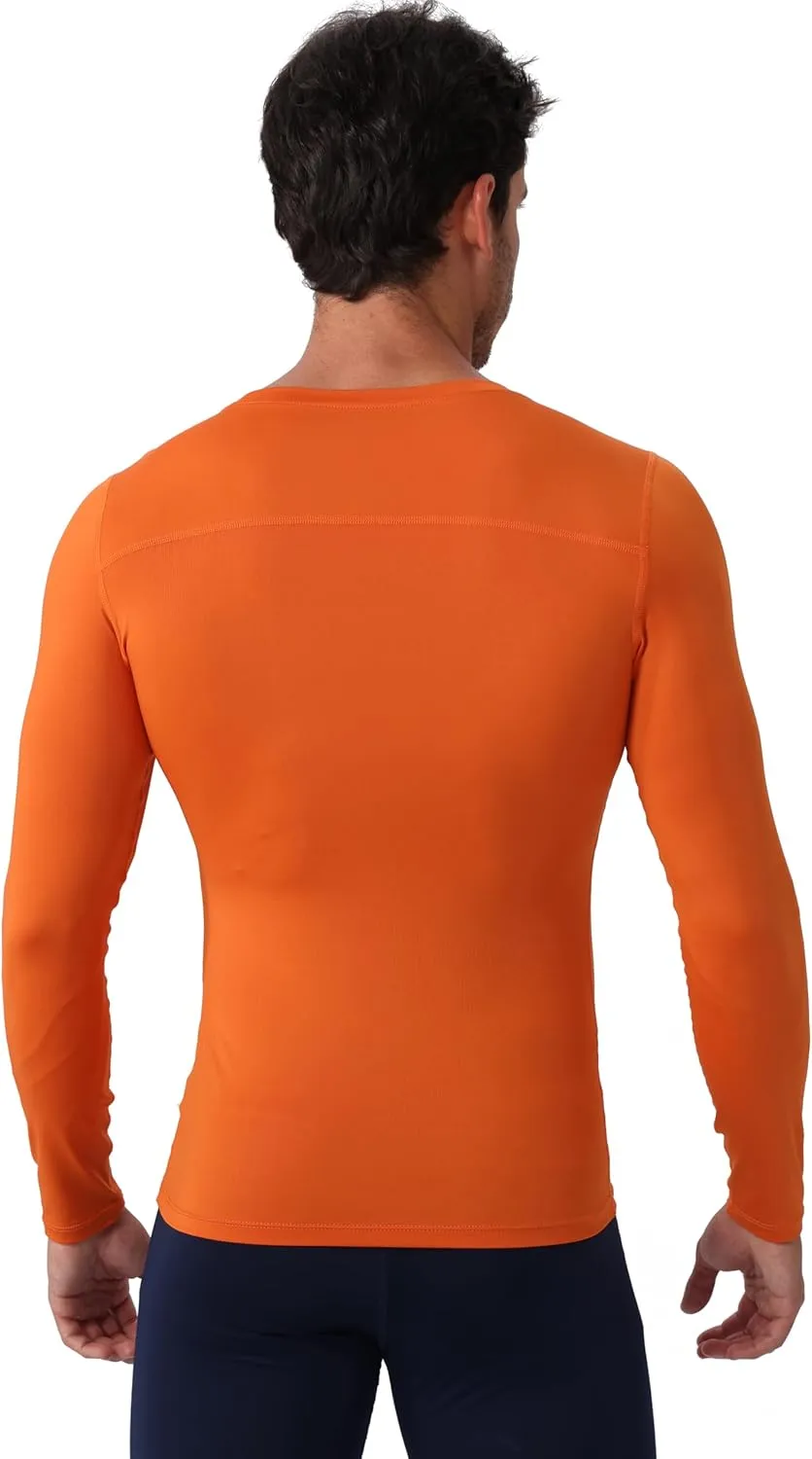 Athletic Compression Shirt Cool Dry Compression Shirts for Men Long Sleeve Baselayer Tops Running Workout T Shirts Gym Top