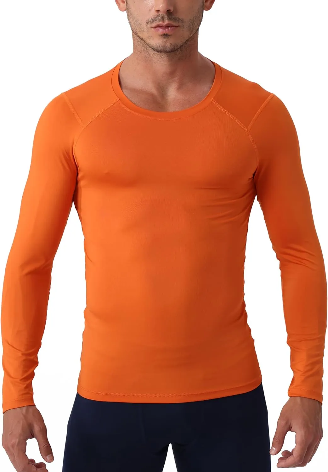 Athletic Compression Shirt Cool Dry Compression Shirts for Men Long Sleeve Baselayer Tops Running Workout T Shirts Gym Top