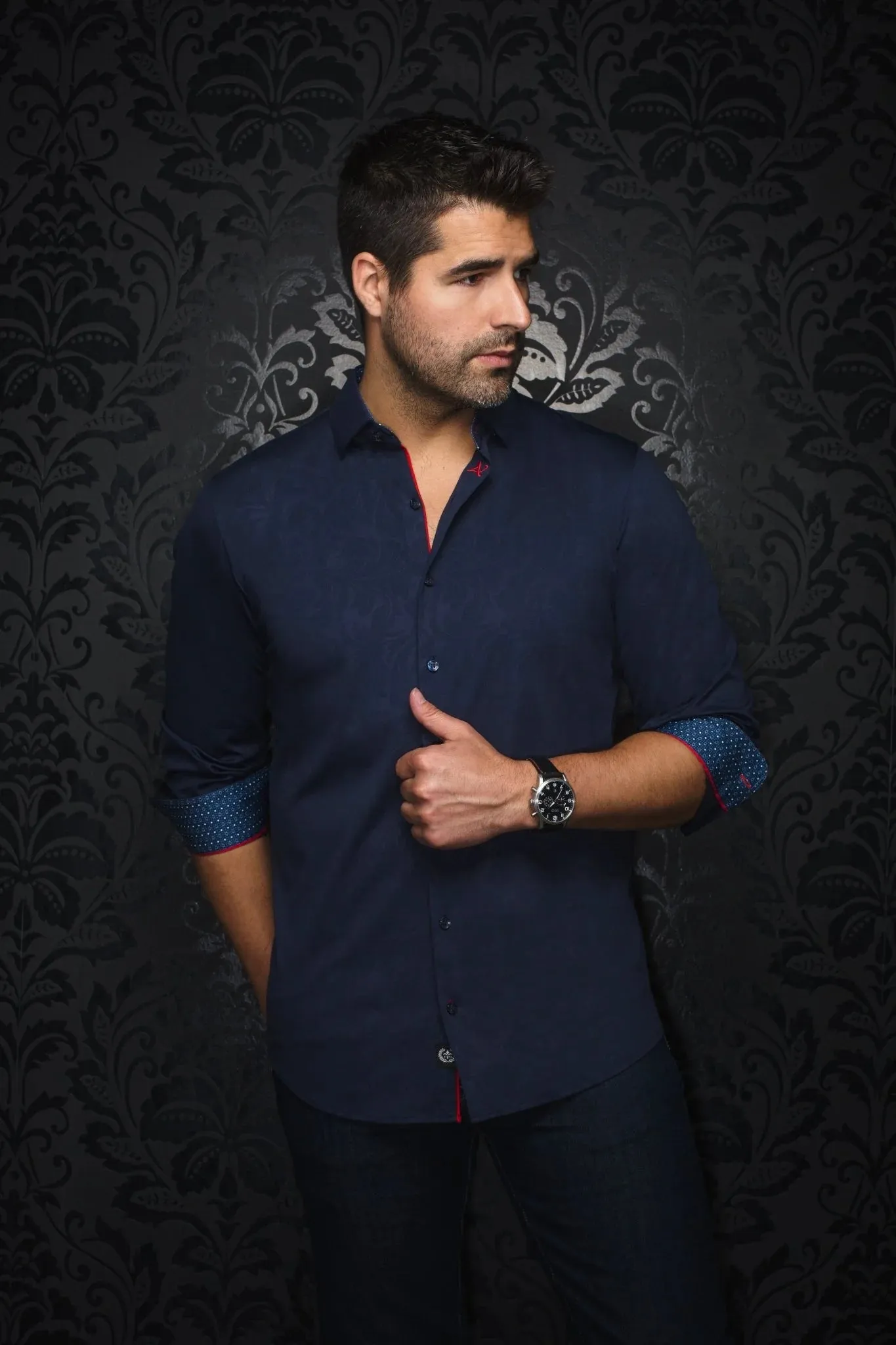 Au Noir DUNN Long Sleeve Knit Shirt
