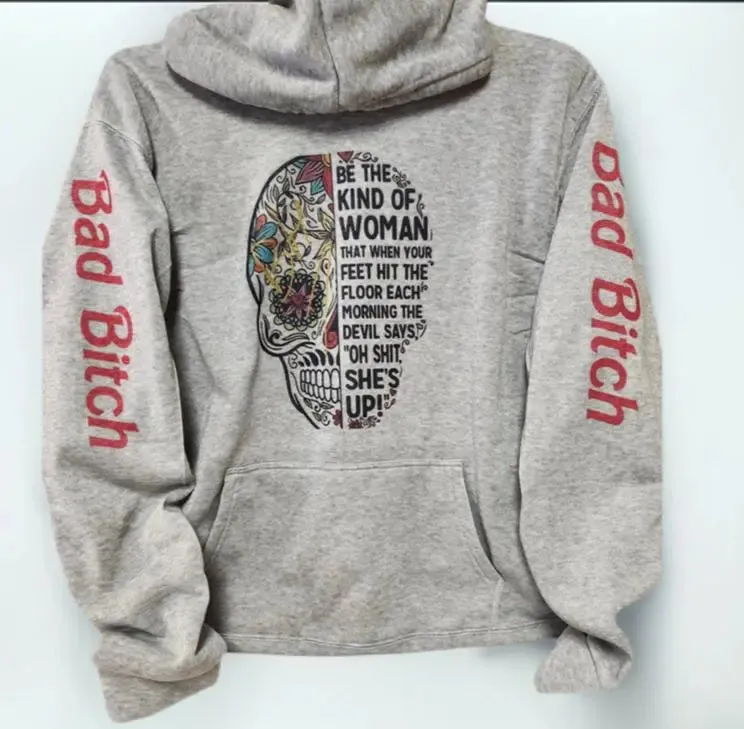 Bad Btch Skull women's Hoodie
