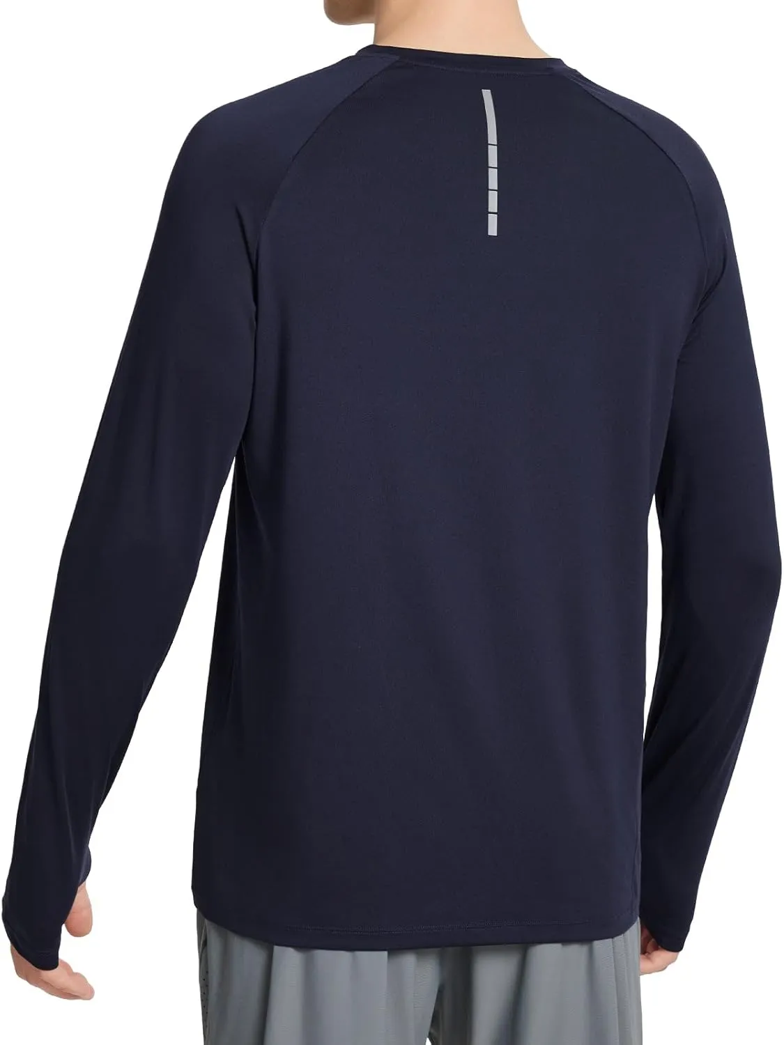 baleaf Men's Long Sleeve Running Shirts Sun Protection UV UPF 50  T Shirts Workout Athletic Gym Quick Dry Zip Pocket