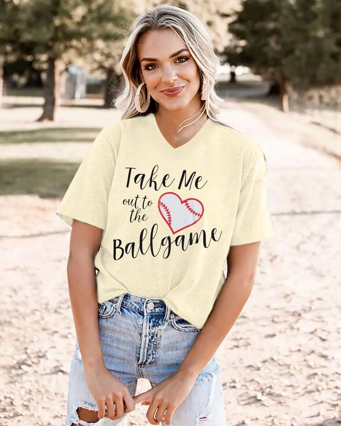Baseball Mom T-Shirt Women Letter Print Funny Baseball Graphic Tees Tops Short Sleeve Casual Tee
