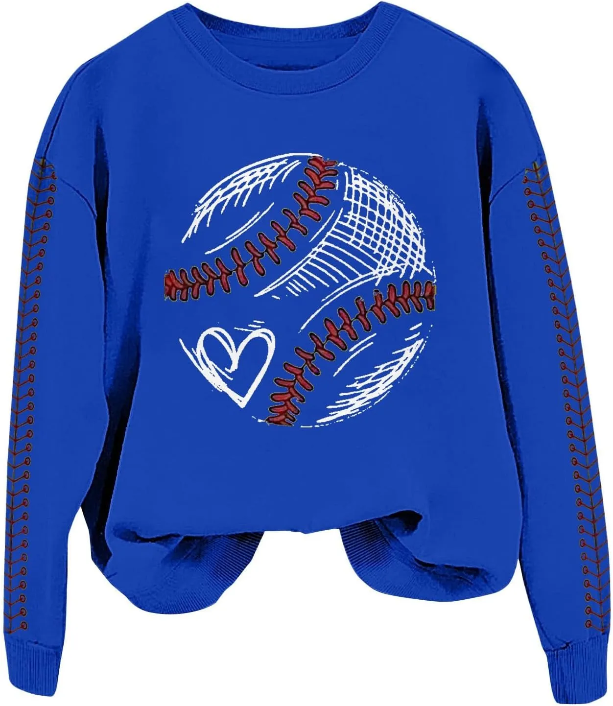 Baseball Sweatshirt for Womens 2025 Long Sleeve Comfy Baseball Shirts Softball Crewneck Graphic Pullover Top
