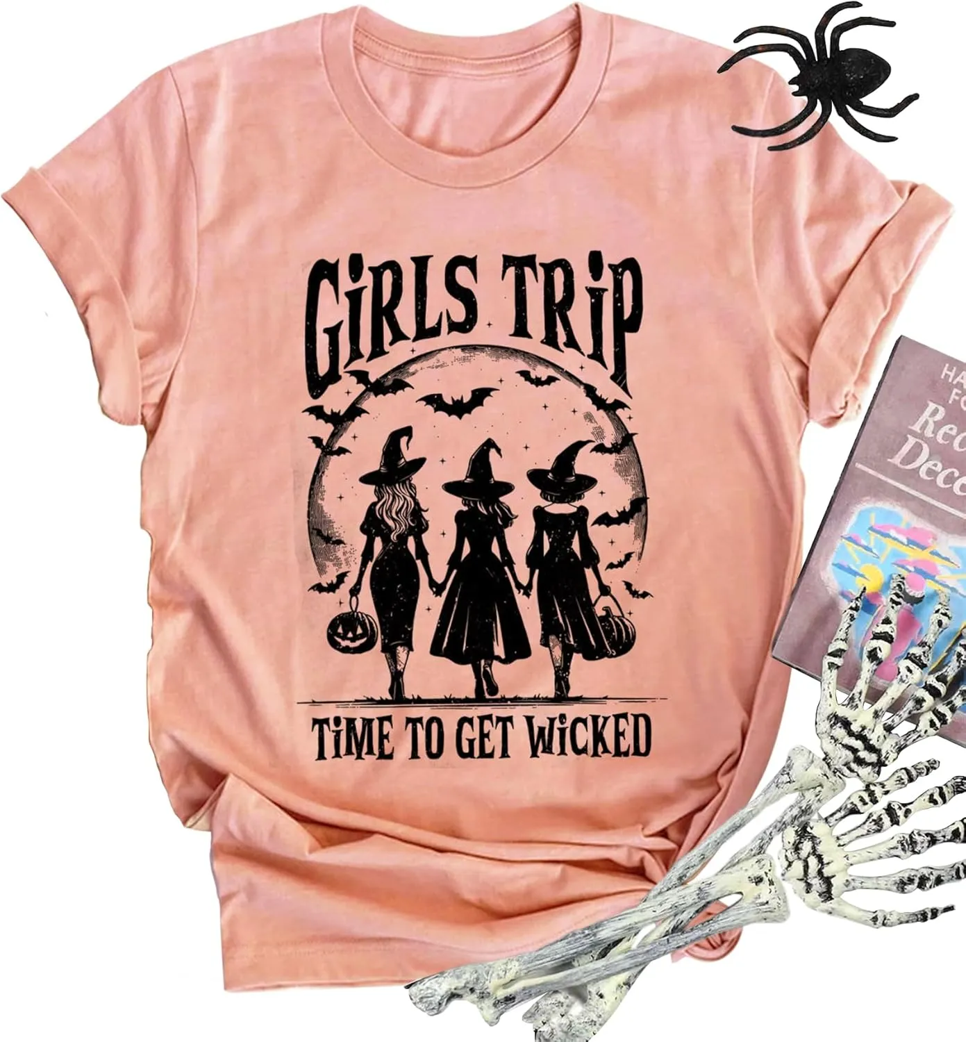 Basic Witch Halloween T Shirt Women Vintage Graphic Coffee Tees Shirt Short Sleeve Casual Funny Halloween Party Shirts