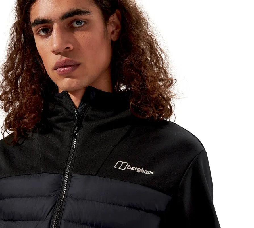 Berghaus Men's Vaskye Hooded Hybrid Jacket-Black/Black
