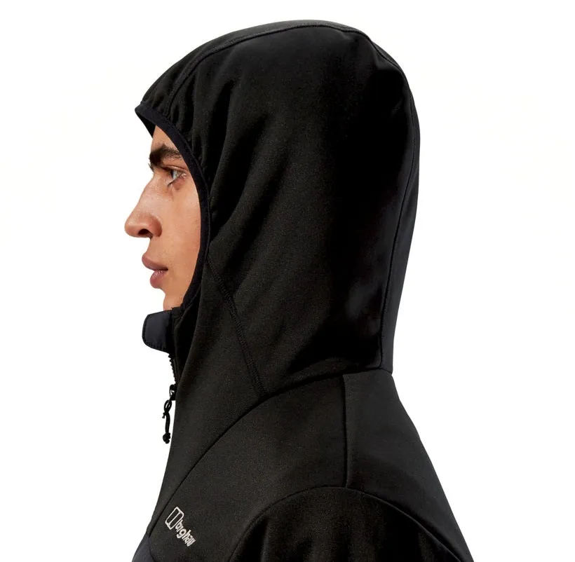 Berghaus Men's Vaskye Hooded Hybrid Jacket-Black/Black