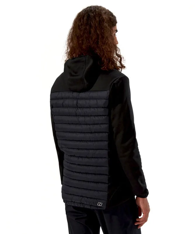 Berghaus Men's Vaskye Hooded Hybrid Jacket-Black/Black