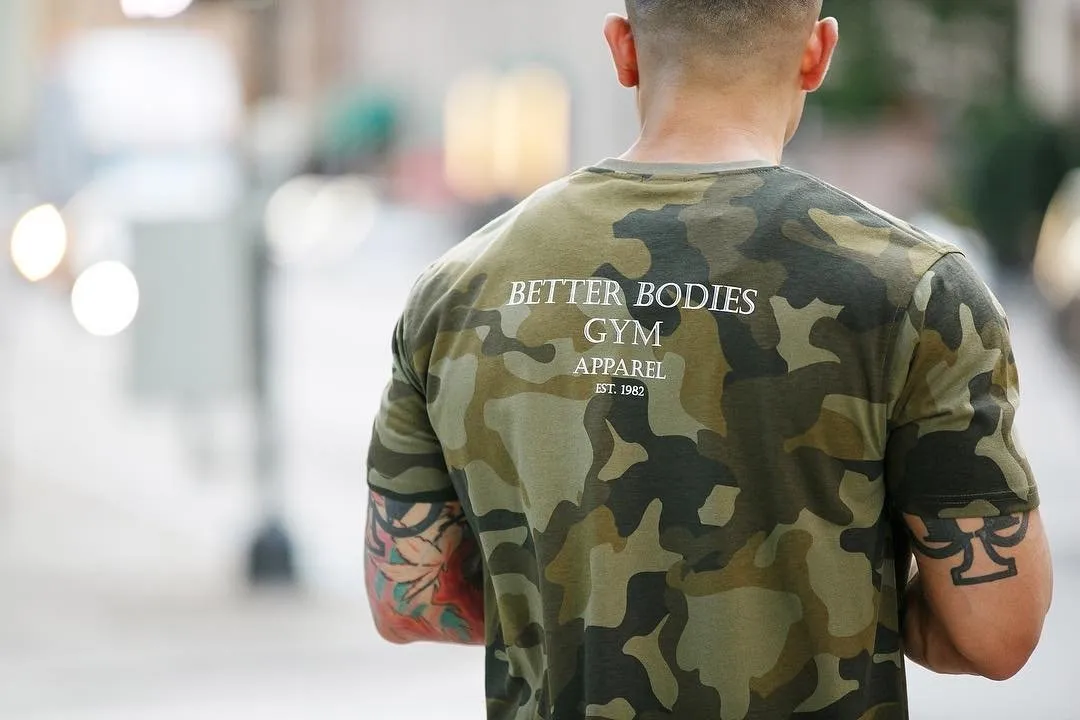 Better Bodies Harlem Oversize Tee - Military Camo