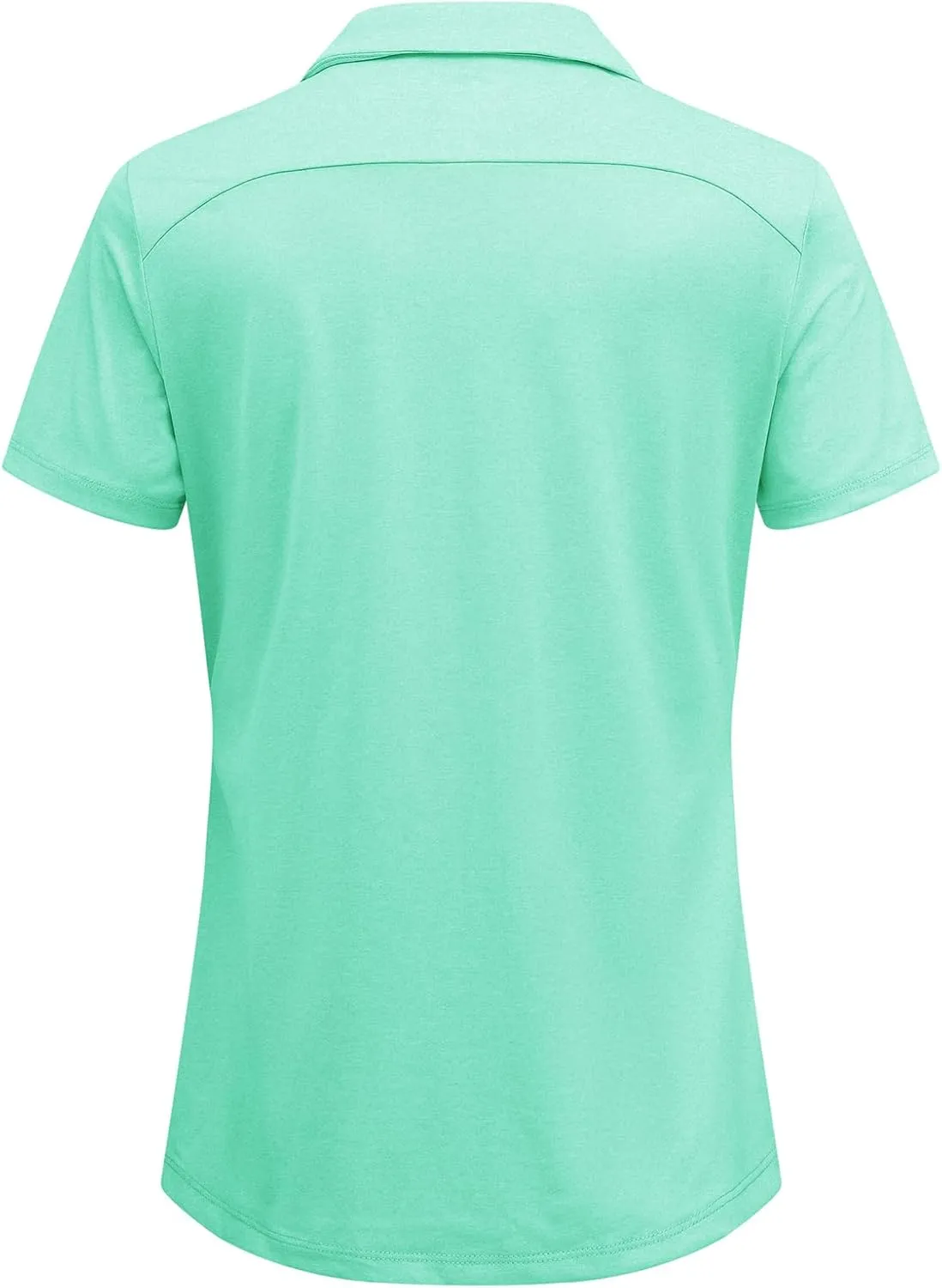BGOWATU Women's Polo Shirts Golf Tennis Shirts Short Sleeve 3 Buttons Collared Casual Top UV Sun Protection Dry Fit