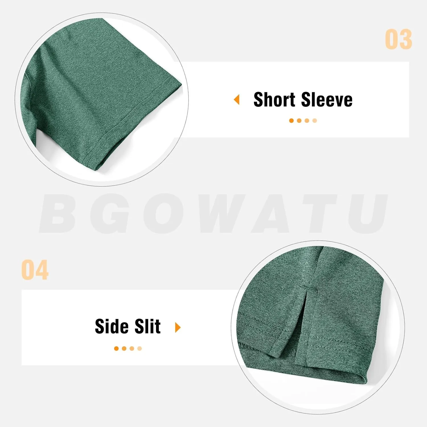 BGOWATU Women's Short Sleeve Golf Polo Shirts 1/4 Zip Tennis Tops Collared T-Shirts UV Protection Quick Dry