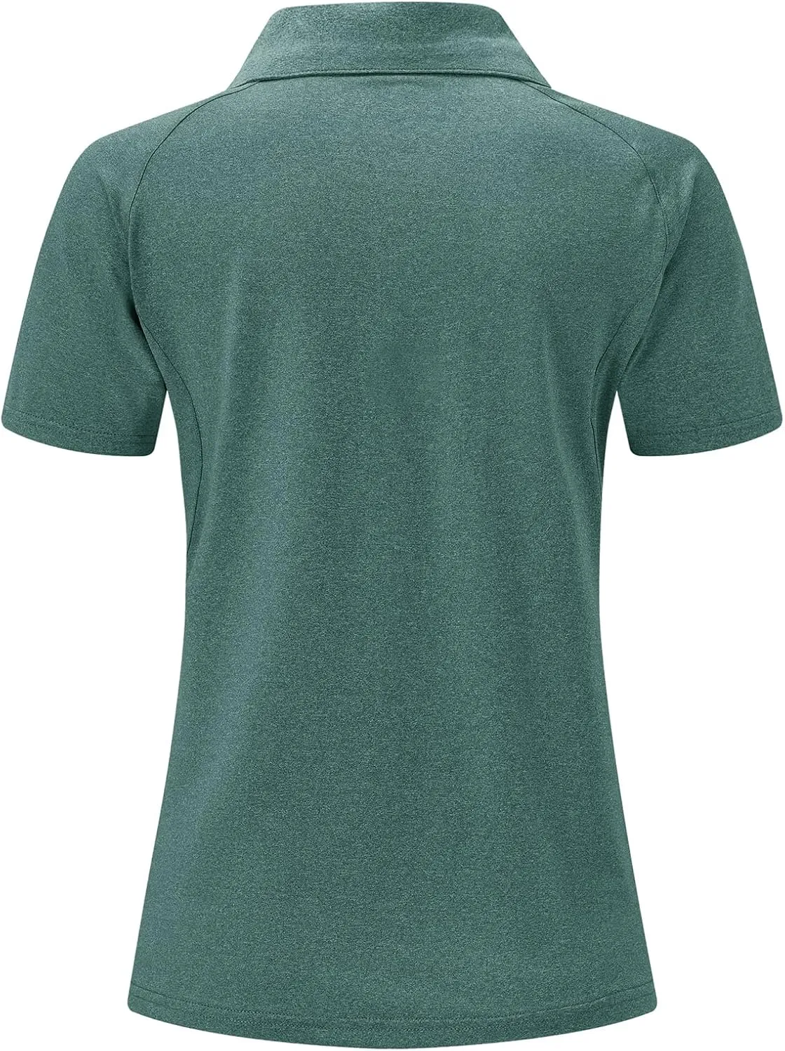 BGOWATU Women's Short Sleeve Golf Polo Shirts 1/4 Zip Tennis Tops Collared T-Shirts UV Protection Quick Dry