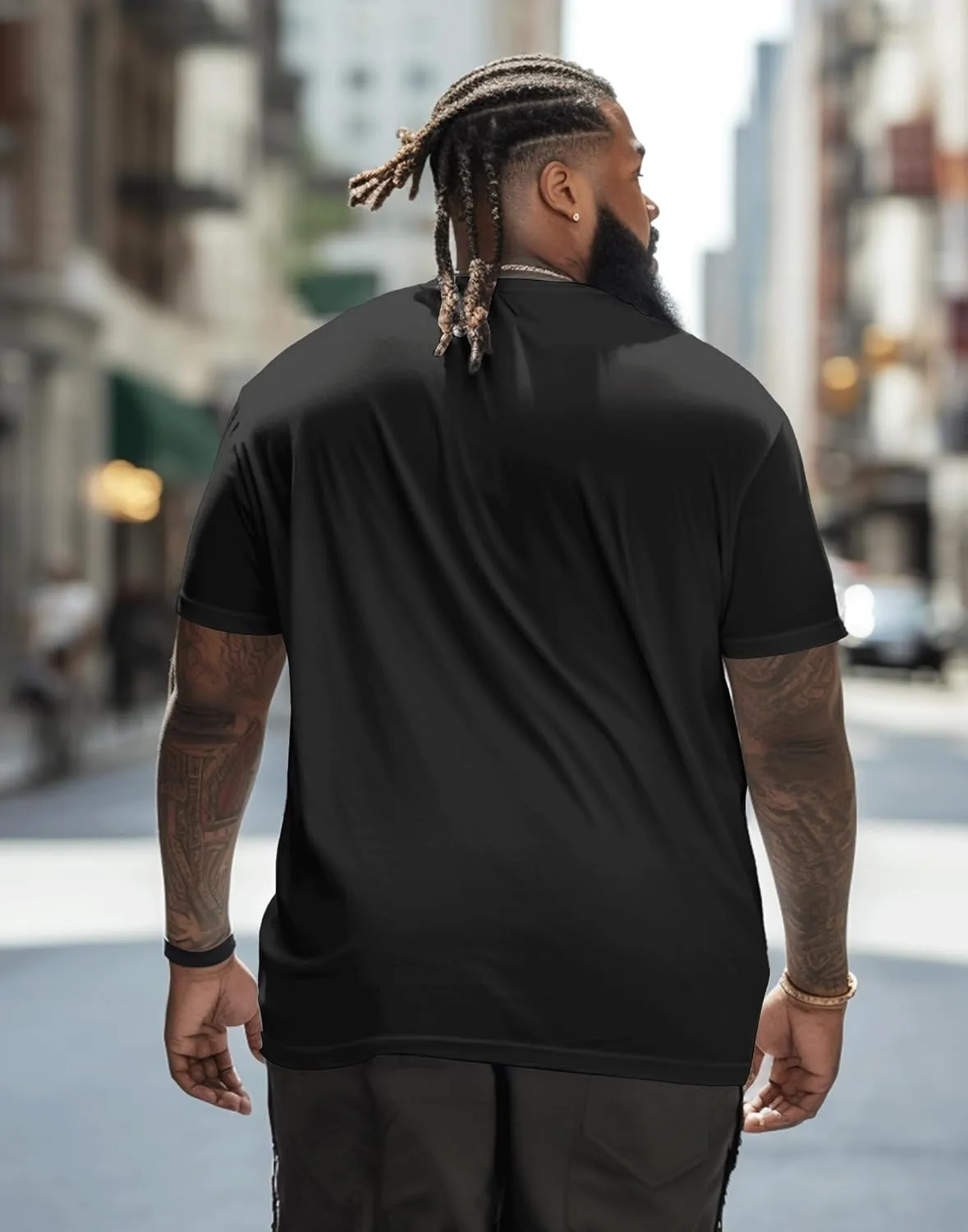 Big and Tall Shirts for Men, Oversize Cotton Crew Neck T-Shirts, Short Sleeve Pullover Casual Loose Basic Tee Tops 4XL-8XL