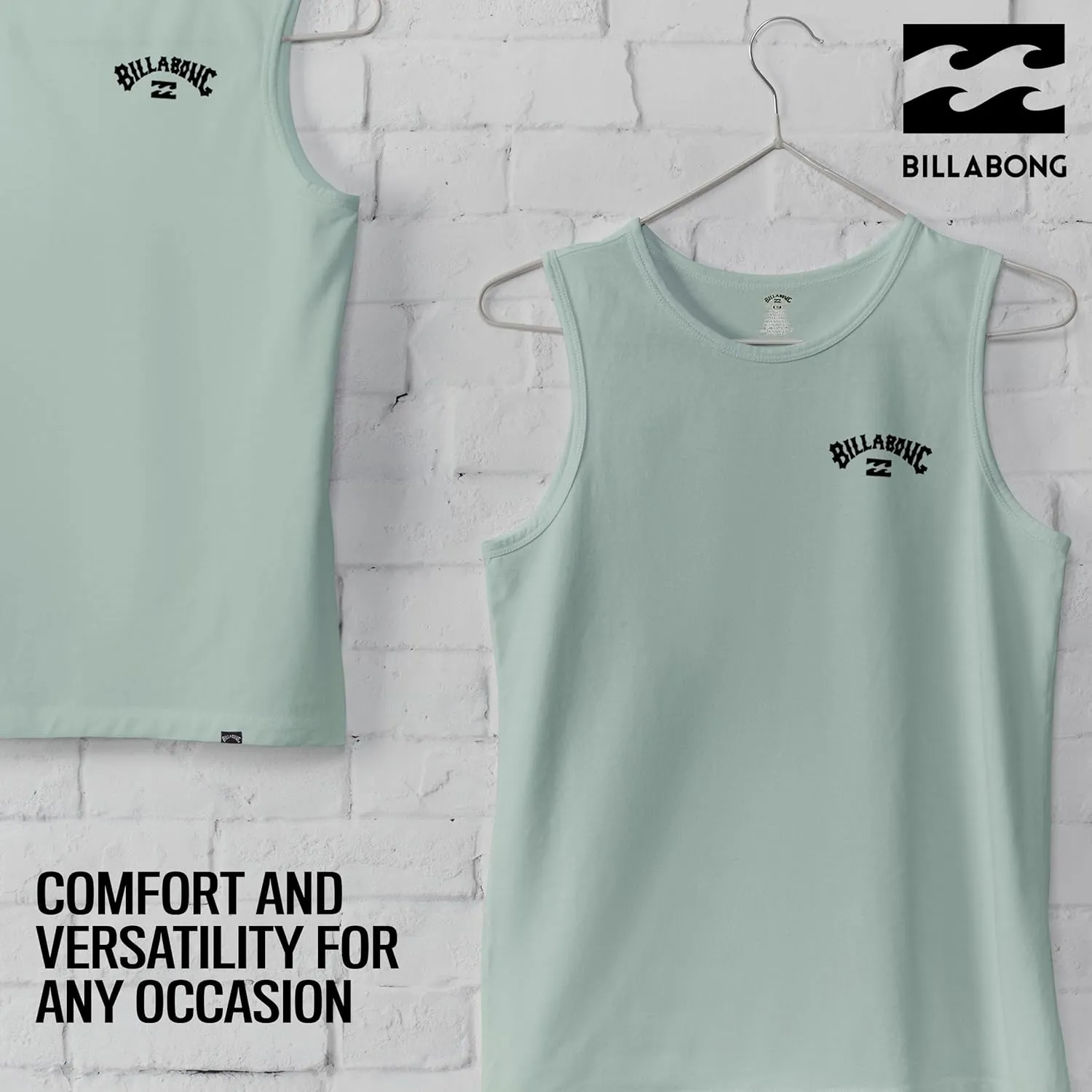 Billabong Big and Tall Tank Tops for Men - Cotton Mens Sleeveless Muscle T Shirt