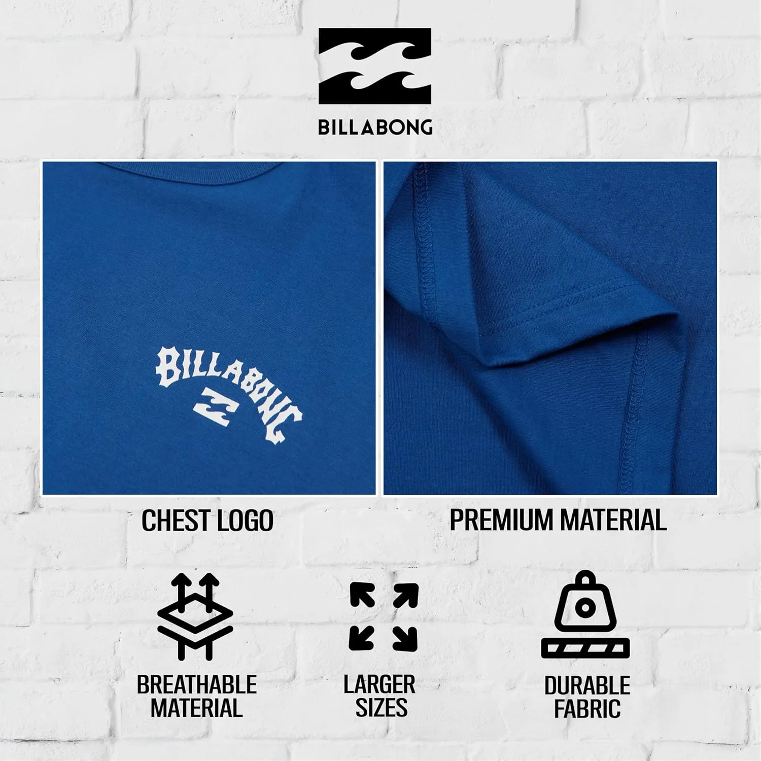 Billabong Big and Tall Tank Tops for Men - Cotton Mens Sleeveless Muscle T Shirt