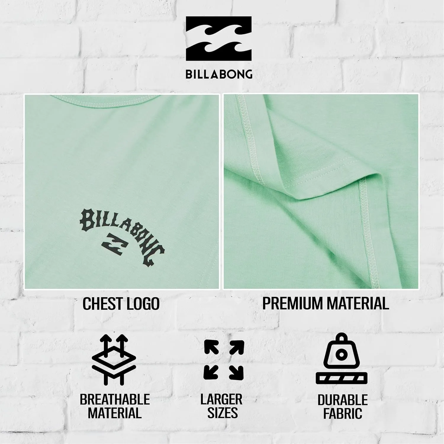 Billabong Big and Tall Tank Tops for Men - Cotton Mens Sleeveless Muscle T Shirt