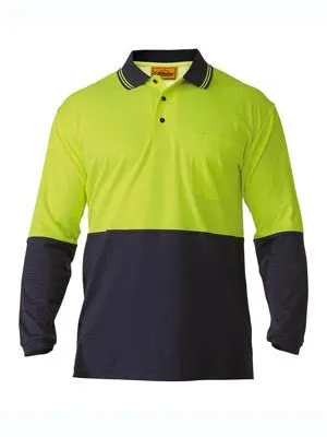 Bisley Hi Vis 2 Tone L/S Polo Shirt BK6234