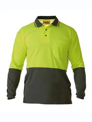 Bisley Hi Vis 2 Tone L/S Polo Shirt BK6234