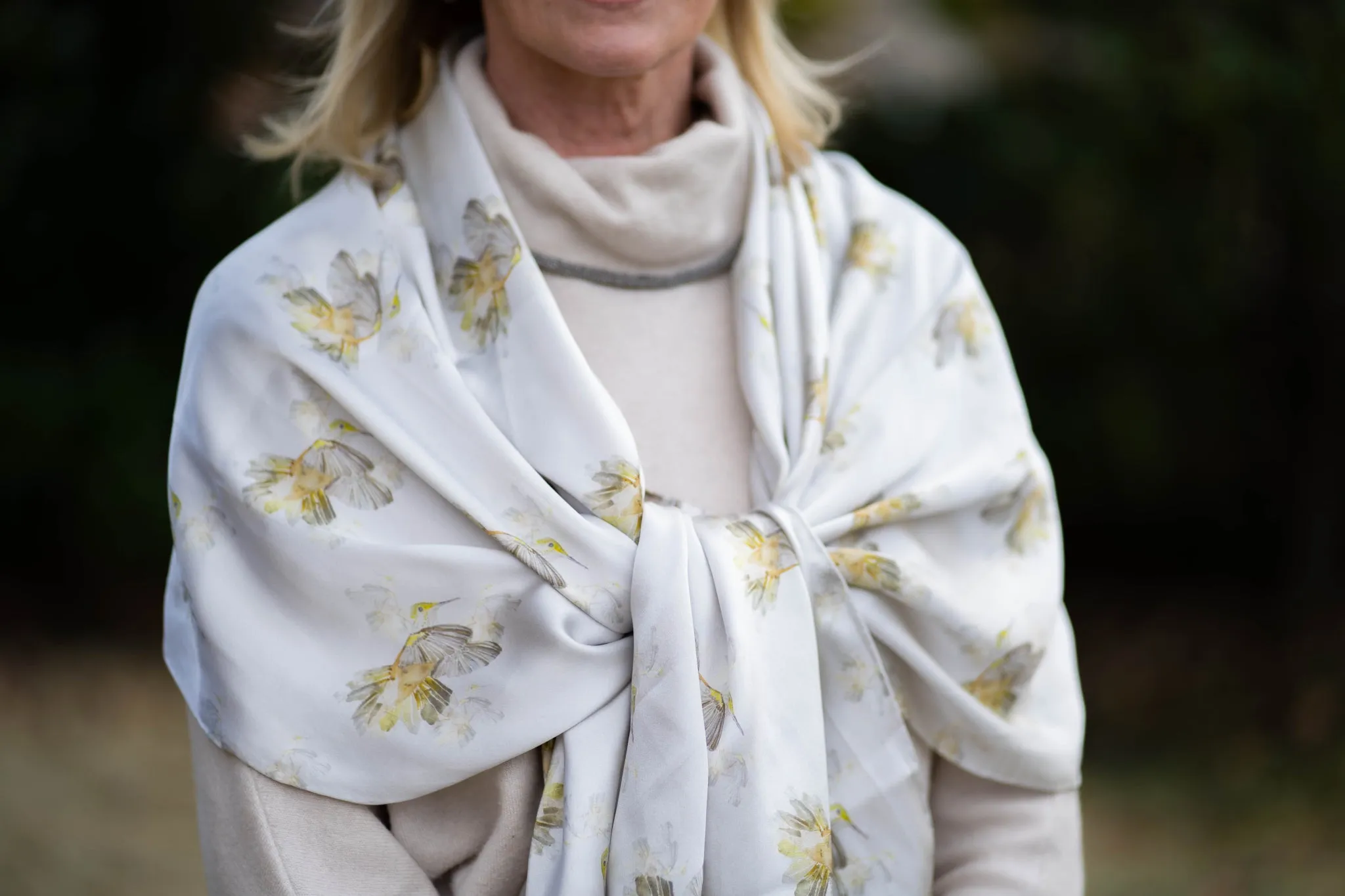 Blanca Flowerkisser Italian Silk Scarf