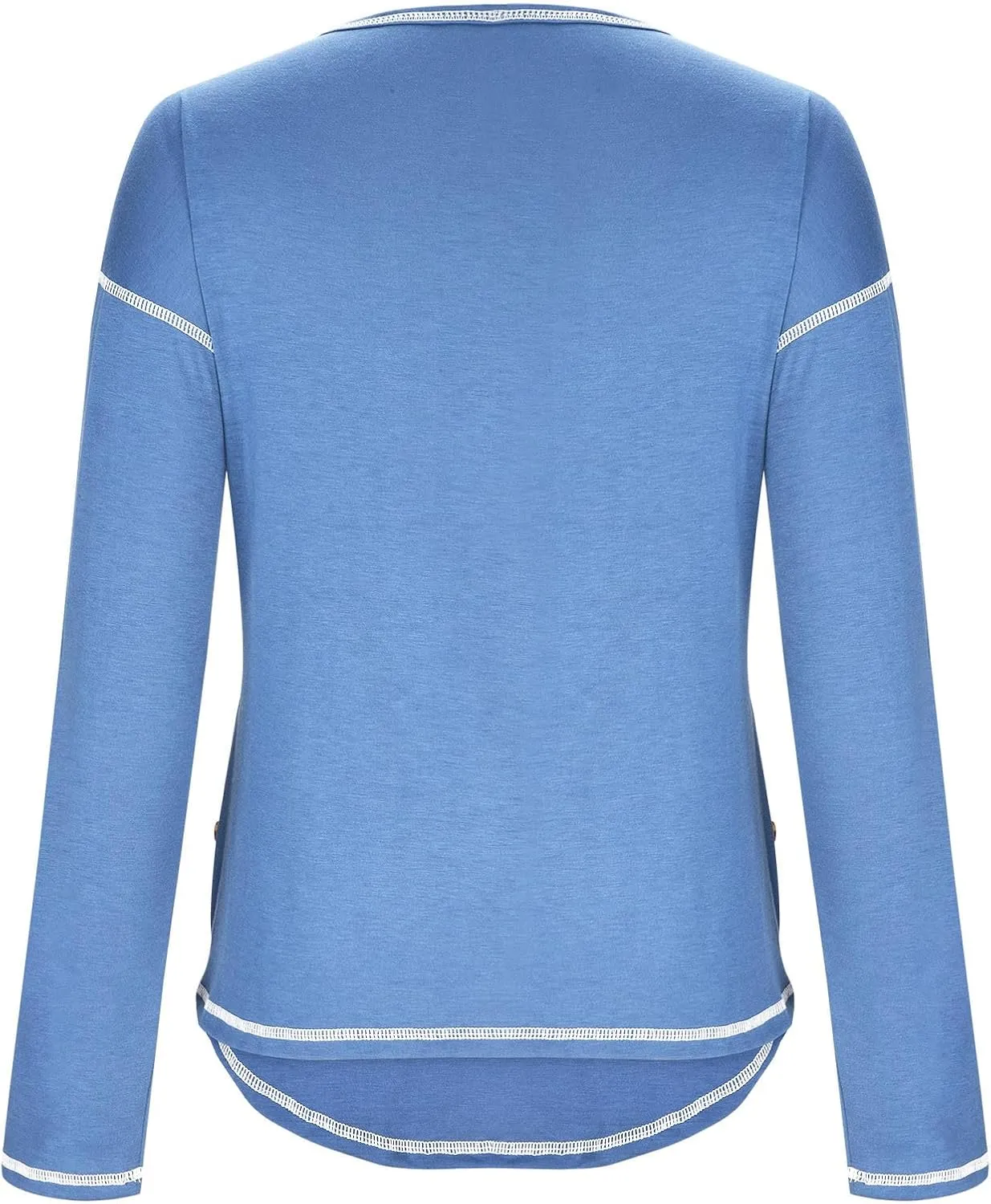 Blouses for Women Dressy Casual Long Sleeve Solid Pullover Side Split Fall Fashion Shirts 2024 Trending Now Tops