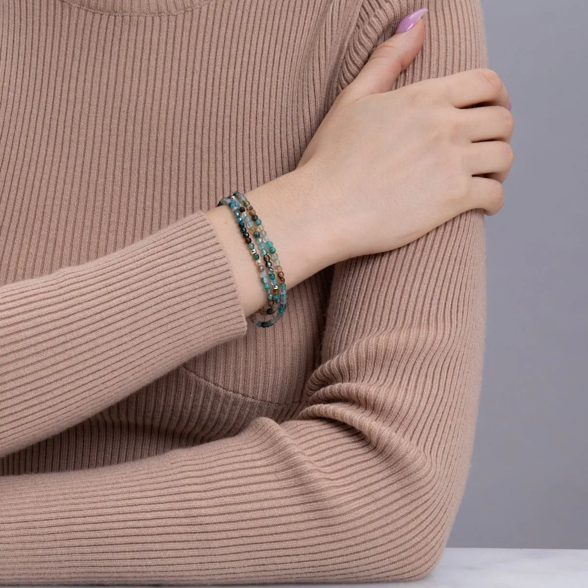 Blue Jade | .925 Sterling Silver | Gemstone Wrap